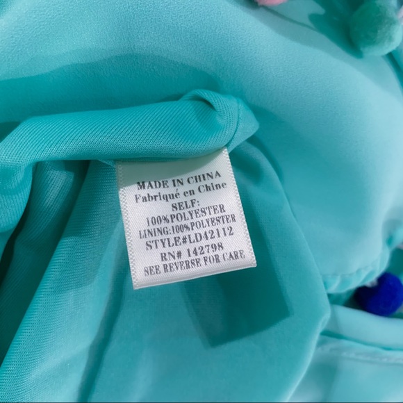 Mint Ruffle Sleeve Day Dress - Picture 13 of 13